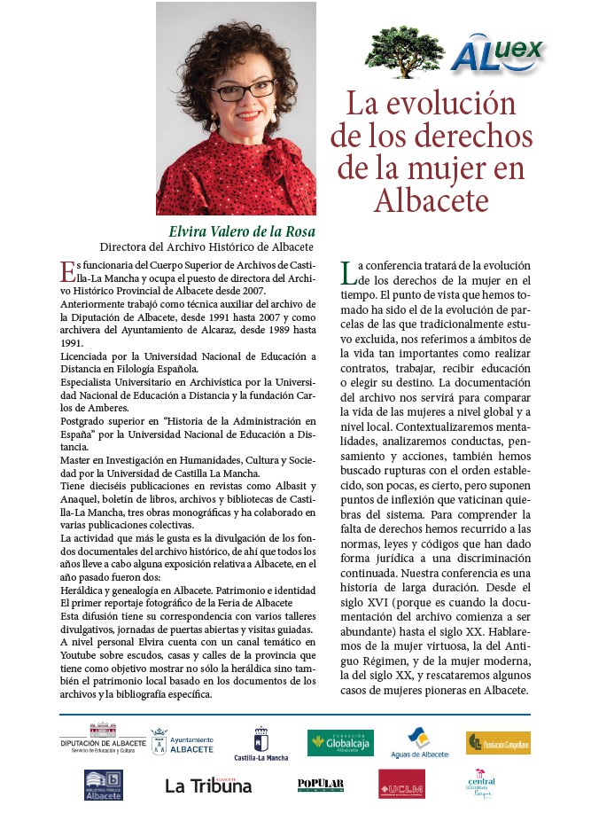 conferencia aluex la evolución de los derechos de la mujer en albacete