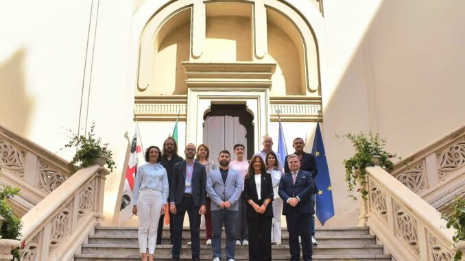La-delegacion-albacetense-participante-en-la-presentacion-del-proyecto-europeo-B.A.C.C.H.U.S.-es-recibida-en-el-Palacio-Civico-de-Cagliari-por-el-presidente-del-Consejo-Municipal-Marco-Benucci
