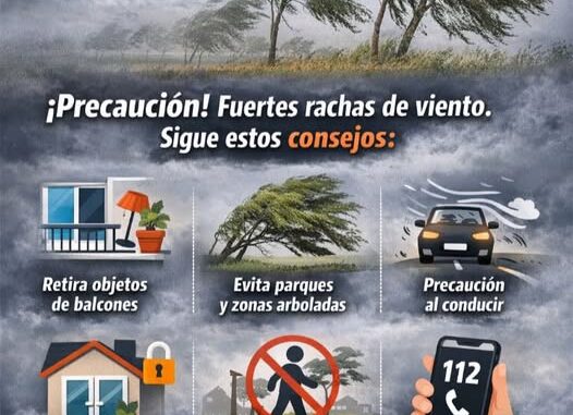 🚨 ALERTA NARANJA por fuertes vientos - El Foco de Albacete