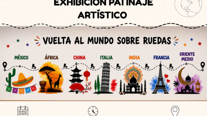 Los-alumnos-de-las-Escuelas-Deportivas-Municipales-de-Caudete-viajan-por-el-planeta-en-la-exhibicion-Vuelta-al-Mundo-sobre-Ruedas